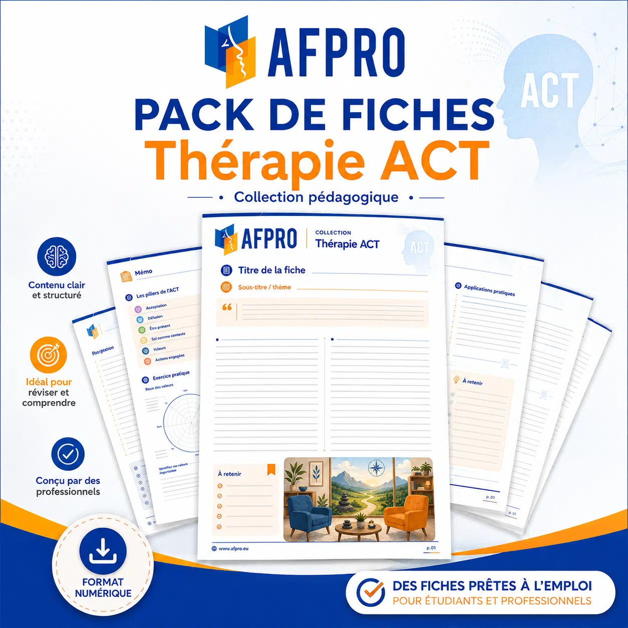 Fiches - Thérapie d'acceptation et d'engagement (ACT)