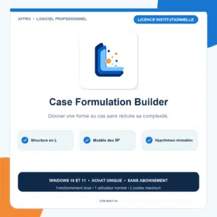 Case Formulation Builder - Licence institutionnelle