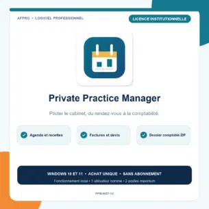 Private Practice Manager - Licence institutionnelle