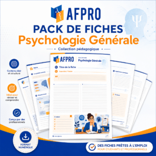 Psychologie g&eacute;n&eacute;rale - Pack de 50 fiches