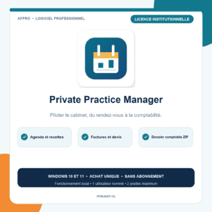 Private Practice Manager - Licence institutionnelle
